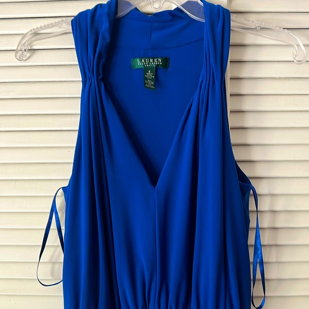 Gorgeous Ralph Lauren Royal Blue full length dress